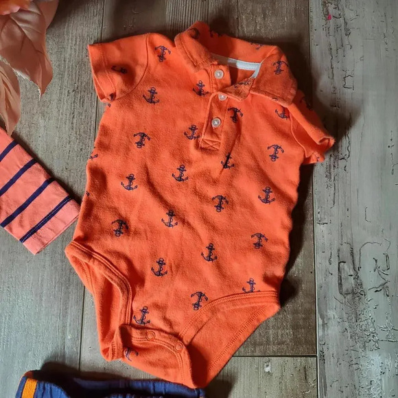 Carter's Baby Boy Size 9m Blue and Orange Casual Athletic Clothing Bundle - Picture 10 of 12